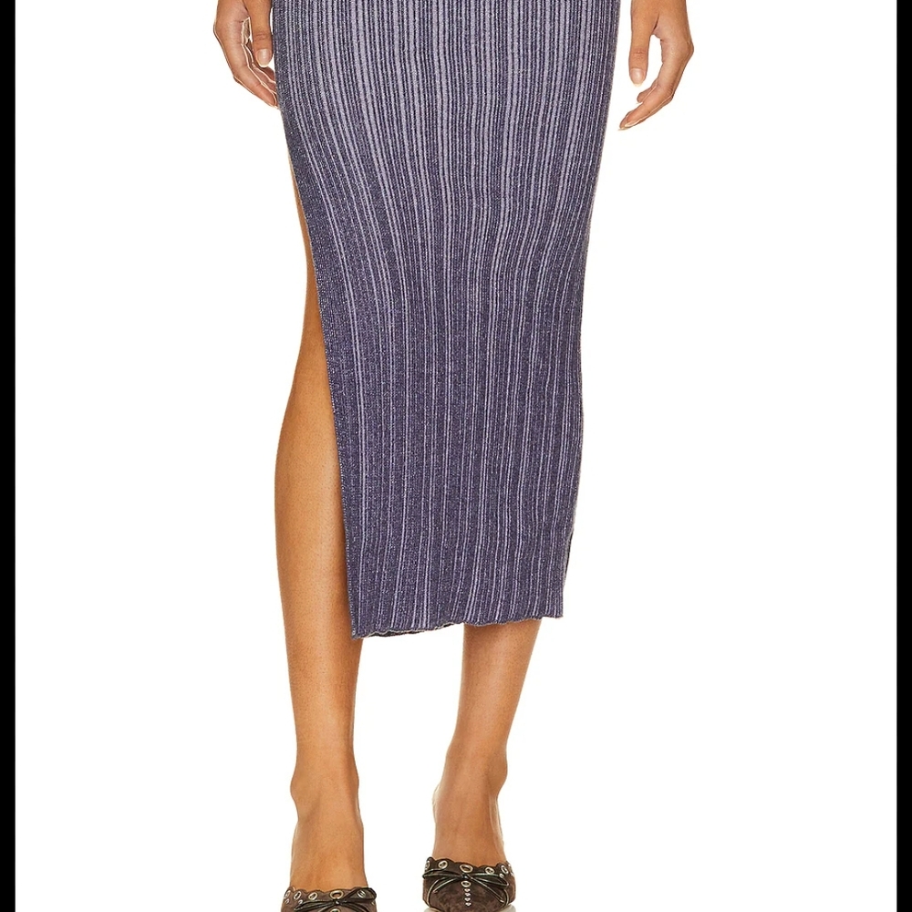 Misa Los Angeles Gloria Skirt Nightshade & Crocus New With Tags